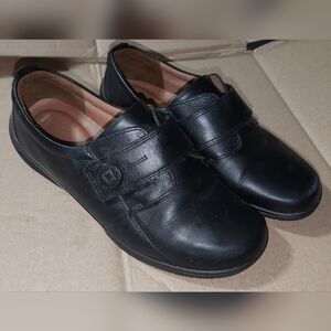 Hotter Sugar Loafer Women's Black Leather Comfort Slip On US Size 11